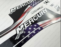 Mercury 75HP ELPTO Two Stroke 1999-2006 USA Flag Edition Outboard Decal Kit